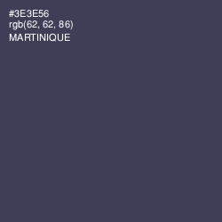 #3E3E56 - Martinique Color Image
