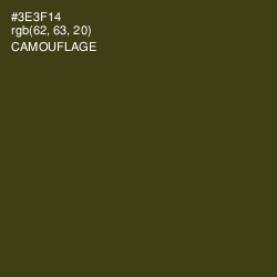 #3E3F14 - Camouflage Color Image