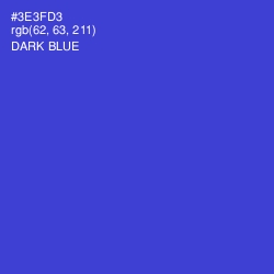 #3E3FD3 - Dark Blue Color Image