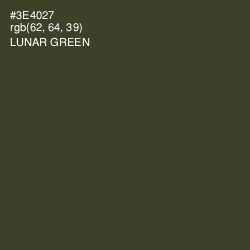 #3E4027 - Lunar Green Color Image