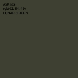 #3E4031 - Lunar Green Color Image