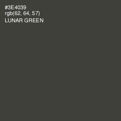 #3E4039 - Lunar Green Color Image