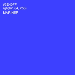 #3E40FF - Mariner Color Image