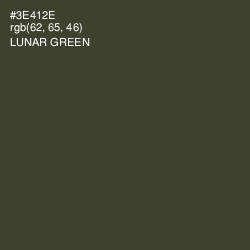 #3E412E - Lunar Green Color Image