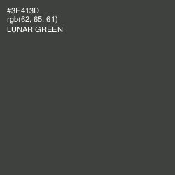 #3E413D - Lunar Green Color Image