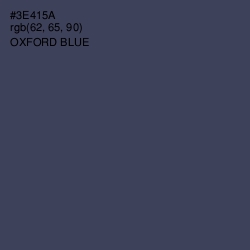 #3E415A - Oxford Blue Color Image