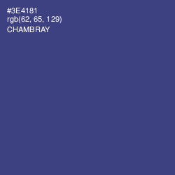 #3E4181 - Chambray Color Image