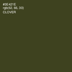 #3E421E - Clover Color Image