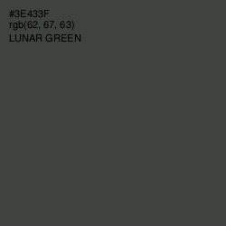 #3E433F - Lunar Green Color Image