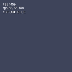 #3E4459 - Oxford Blue Color Image