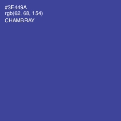 #3E449A - Chambray Color Image