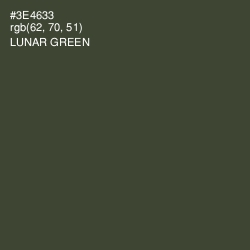 #3E4633 - Lunar Green Color Image