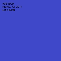 #3E48C9 - Mariner Color Image