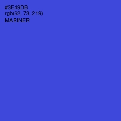 #3E49DB - Mariner Color Image