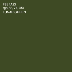 #3E4A23 - Lunar Green Color Image