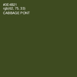 #3E4B21 - Cabbage Pont Color Image