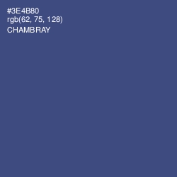#3E4B80 - Chambray Color Image