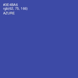 #3E4BA6 - Azure Color Image