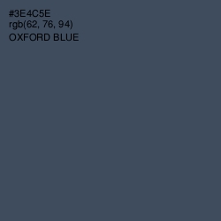 #3E4C5E - Oxford Blue Color Image