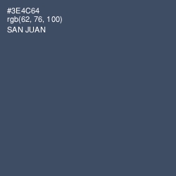 #3E4C64 - San Juan Color Image