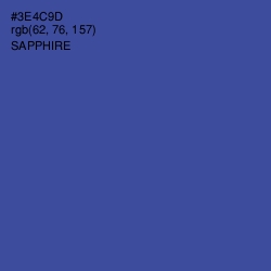 #3E4C9D - Sapphire Color Image