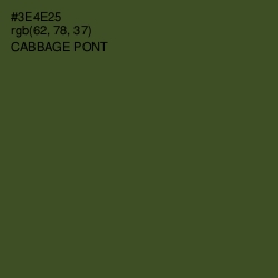 #3E4E25 - Cabbage Pont Color Image