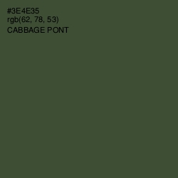 #3E4E35 - Cabbage Pont Color Image