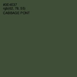 #3E4E37 - Cabbage Pont Color Image