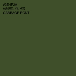 #3E4F2A - Cabbage Pont Color Image