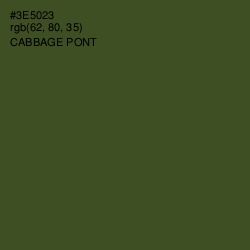 #3E5023 - Cabbage Pont Color Image