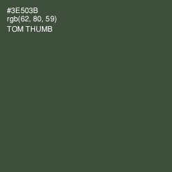 #3E503B - Tom Thumb Color Image