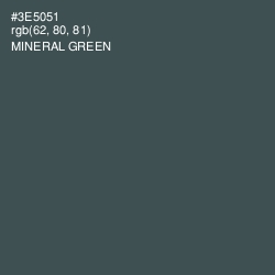 #3E5051 - Mineral Green Color Image