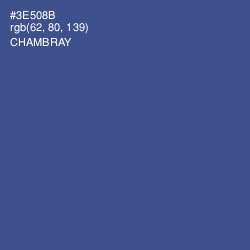 #3E508B - Chambray Color Image