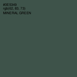 #3E5349 - Mineral Green Color Image