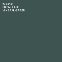 #3E5451 - Mineral Green Color Image