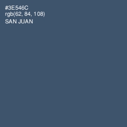 #3E546C - San Juan Color Image