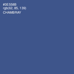 #3E558B - Chambray Color Image