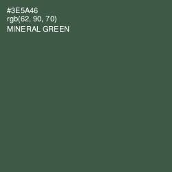 #3E5A46 - Mineral Green Color Image