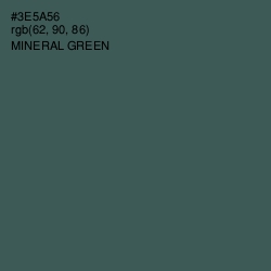 #3E5A56 - Mineral Green Color Image