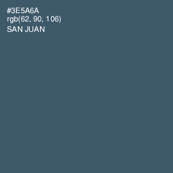 #3E5A6A - San Juan Color Image