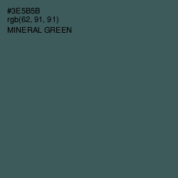 #3E5B5B - Mineral Green Color Image