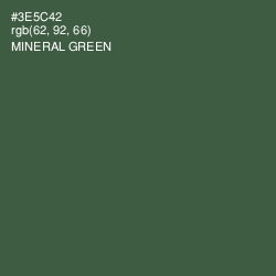 #3E5C42 - Mineral Green Color Image