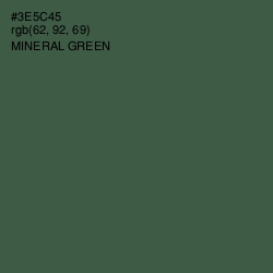 #3E5C45 - Mineral Green Color Image