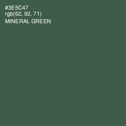 #3E5C47 - Mineral Green Color Image