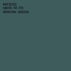 #3E5C5D - Mineral Green Color Image