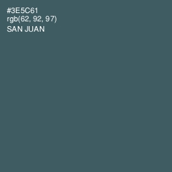 #3E5C61 - San Juan Color Image