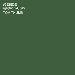 #3E5E3E - Tom Thumb Color Image