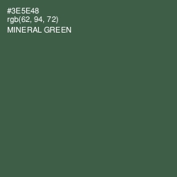 #3E5E48 - Mineral Green Color Image