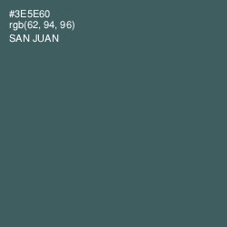 #3E5E60 - San Juan Color Image