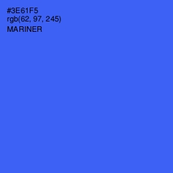 #3E61F5 - Mariner Color Image